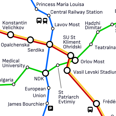 Plan of Sofia Metro Plan of Sofia Metro